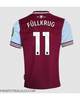 West Ham United Niclas Fullkrug #11 Tricou Fotbal Replică 2024-25 Barbati Acasa